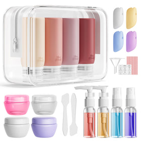 Muslish front packing display showing full 21-piece kit and bag benefits