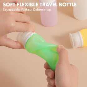 Muslish close-up of squeeze bottle valve demonstrating leak-proof control