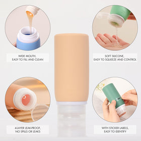Muslish silicone bottle texture detail highlighting durable flexible material benefit