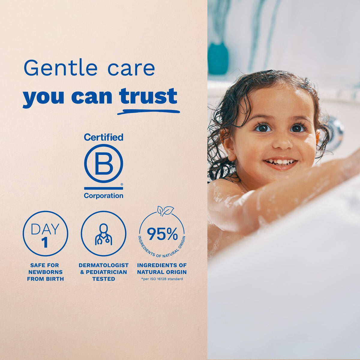 Mustela label close-up featuring Avocado Perseose and protective benefit