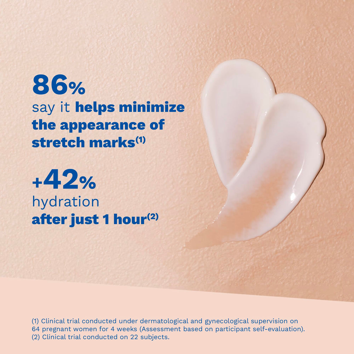 Mustela cream texture close-up highlighting fast absorption benefit