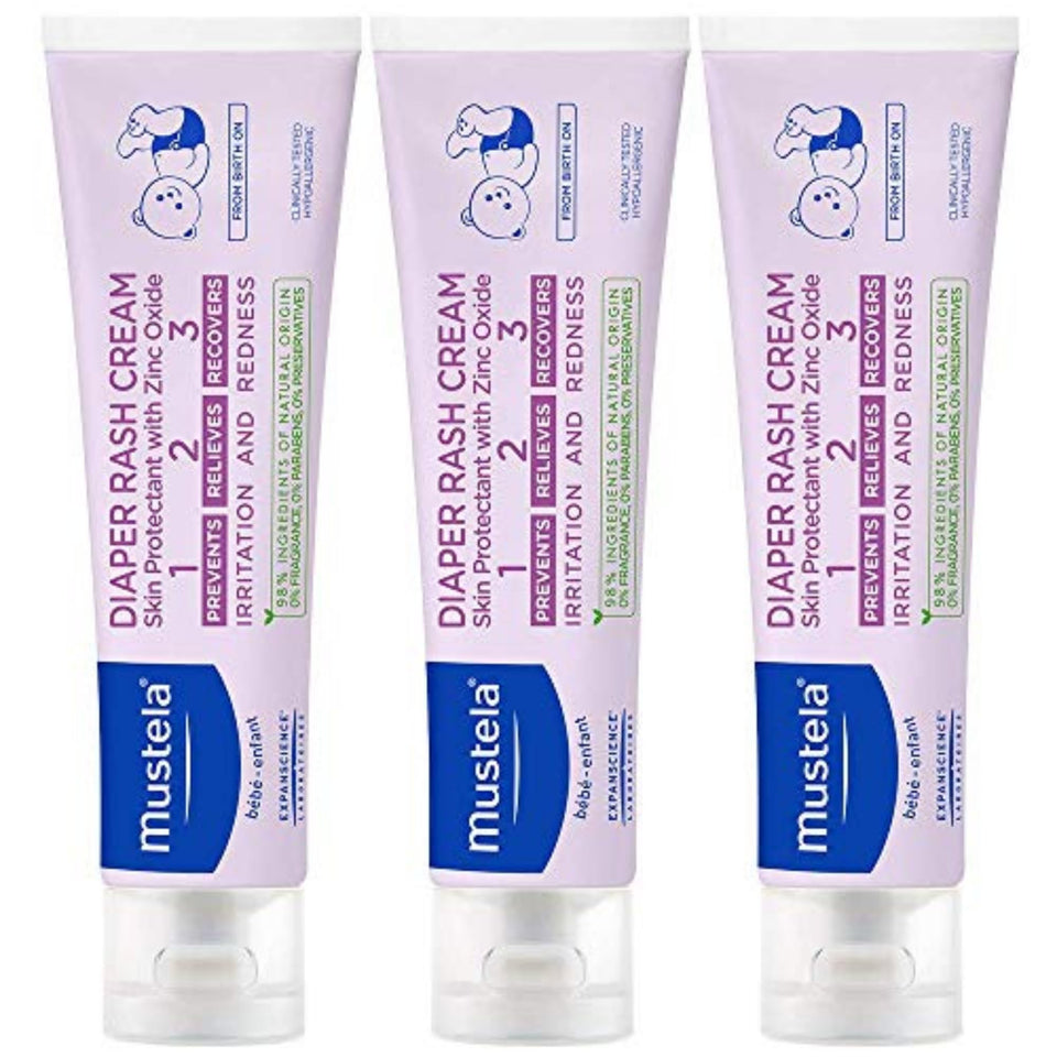 Mustela tube front view showing label and gentle formula benefit
