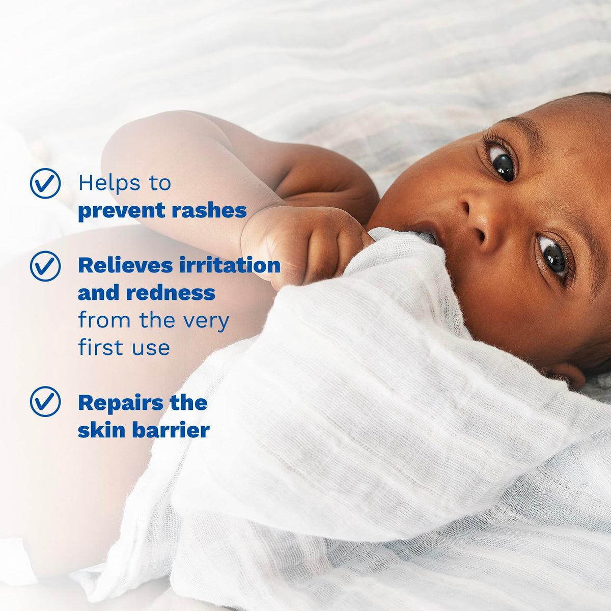 Mustela ingredient label close-up highlighting 98% plant-based benefit