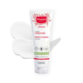 Mustela front tube packaging showing label and benefits