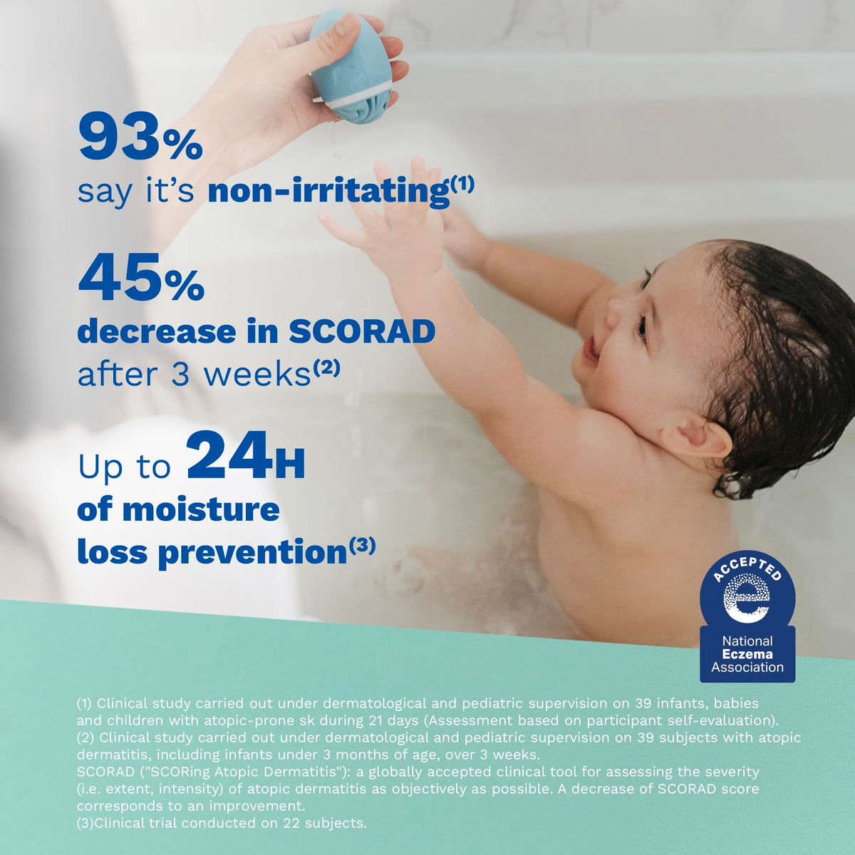 Mustela Stelatopia pump dispensing gel, convenient for controlled baby bath use
