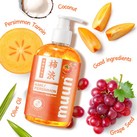 Muun creamy foam texture illustrating gentle lather and effective cleansing benefit