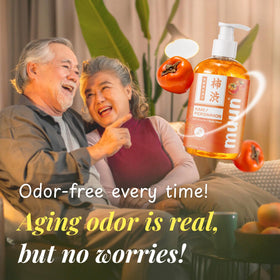 Muun bottle held in hand to show size and travel-friendly convenience
