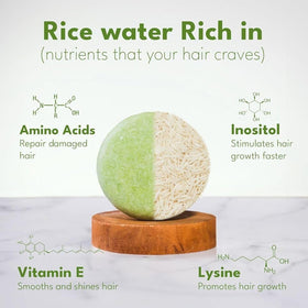 Muun shampoo bar close-up texture highlighting concentrated formula