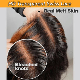 MUZOJET transparent HD lace close-up for seamless blending benefit