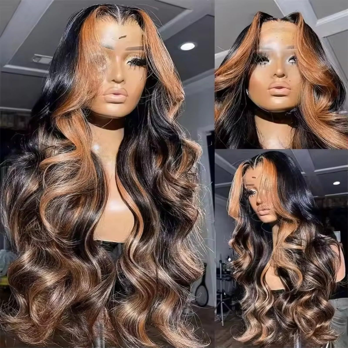 MUZOJET lifestyle outdoor model wearing wig for polished style