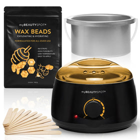 My Beauty Spot front view of wax warmer showing compact design and lid, easy storage benefit