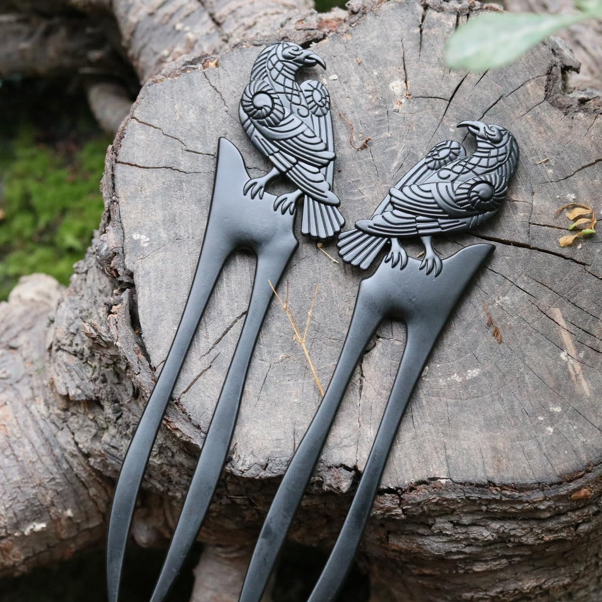 MYAROMA FINDINGS lifestyle shot at festival showing dramatic gothic styling