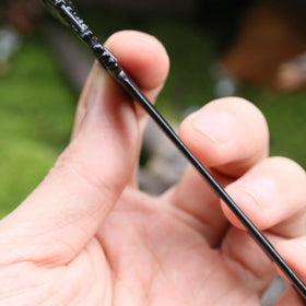 MYAROMA FINDINGS hair fork in styled bun showing reliable hold for thick hair