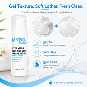 Myboclean brush in hand showing compact size for travel