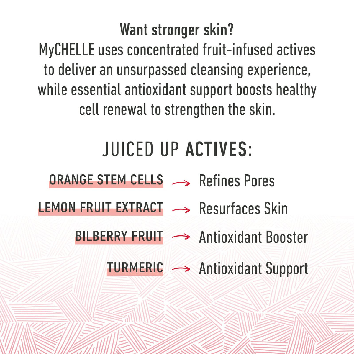 MyChelle gel texture swiped to show gentle exfoliating consistency