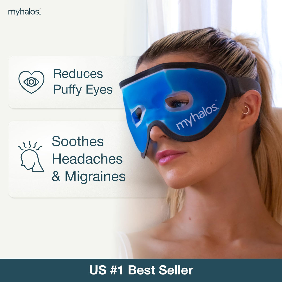 myhalos close-up gel texture highlighting soft latex-free material and comfort