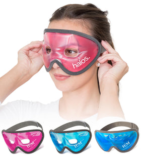 myhalos HM Cooling Eye Mask front view showing contour and coverage benefit