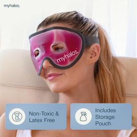 myhalos mask in hand showing size and portability benefit