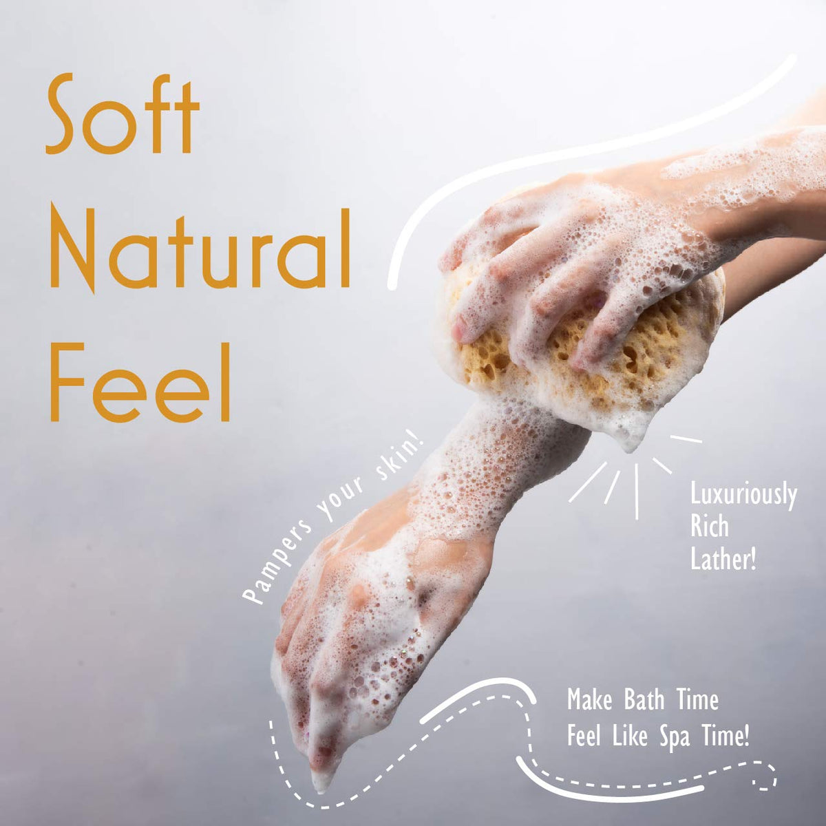 myHomeBody in-shower lifestyle shot illustrating gentle exfoliation benefit