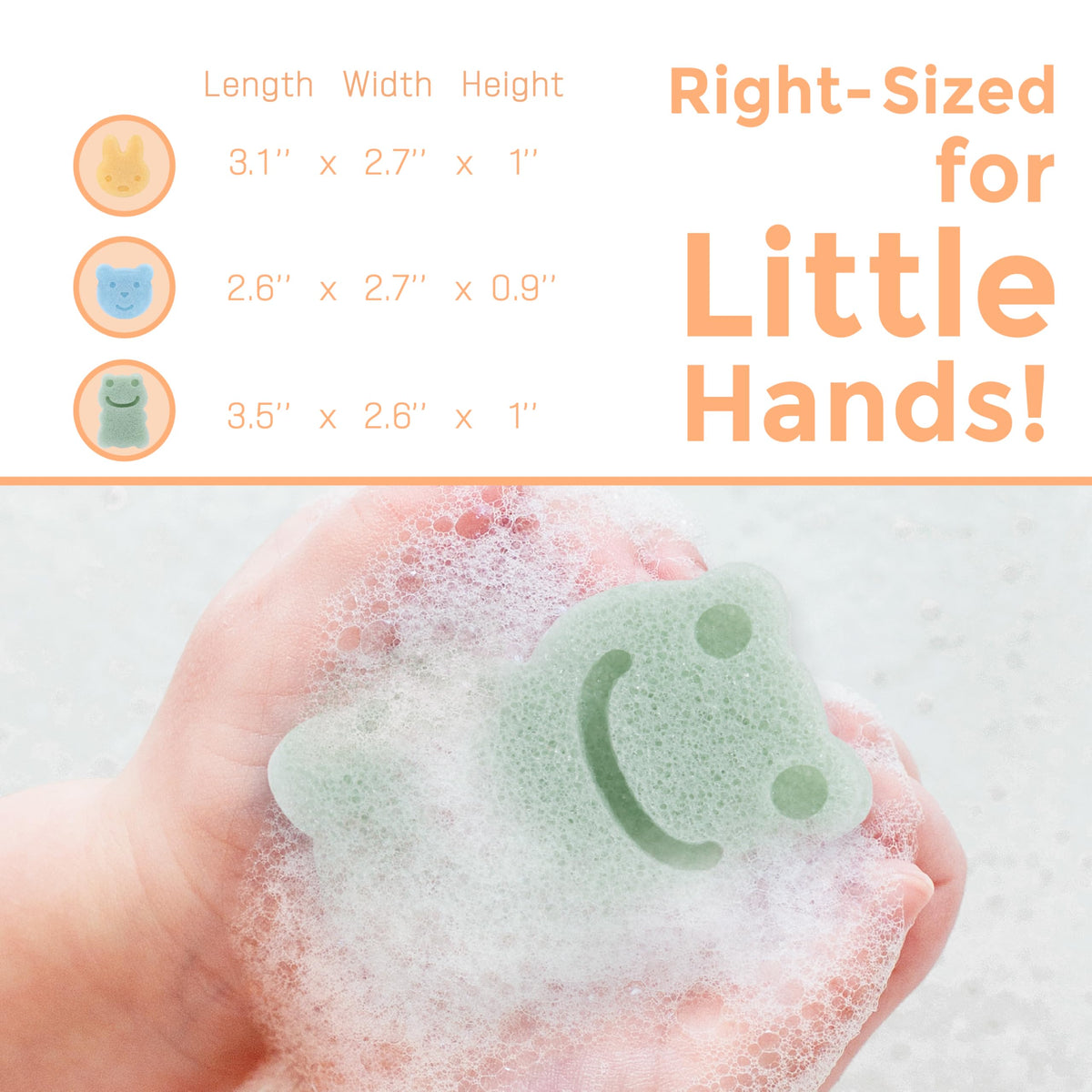 myHomeBody close-up sponge texture, highlights soft gentle surface