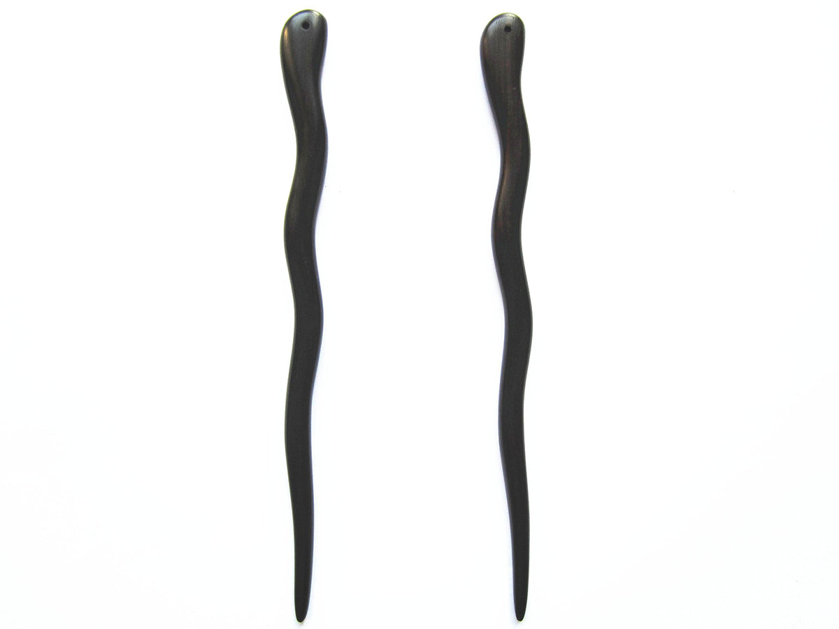 Myhsmooth hair stick beside ruler showing 7.1-inch length for secure styling