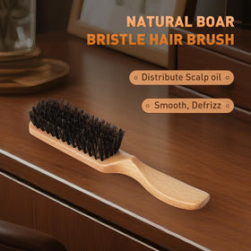 Myselect brush in lifestyle pack shot signaling premium natural-material benefit