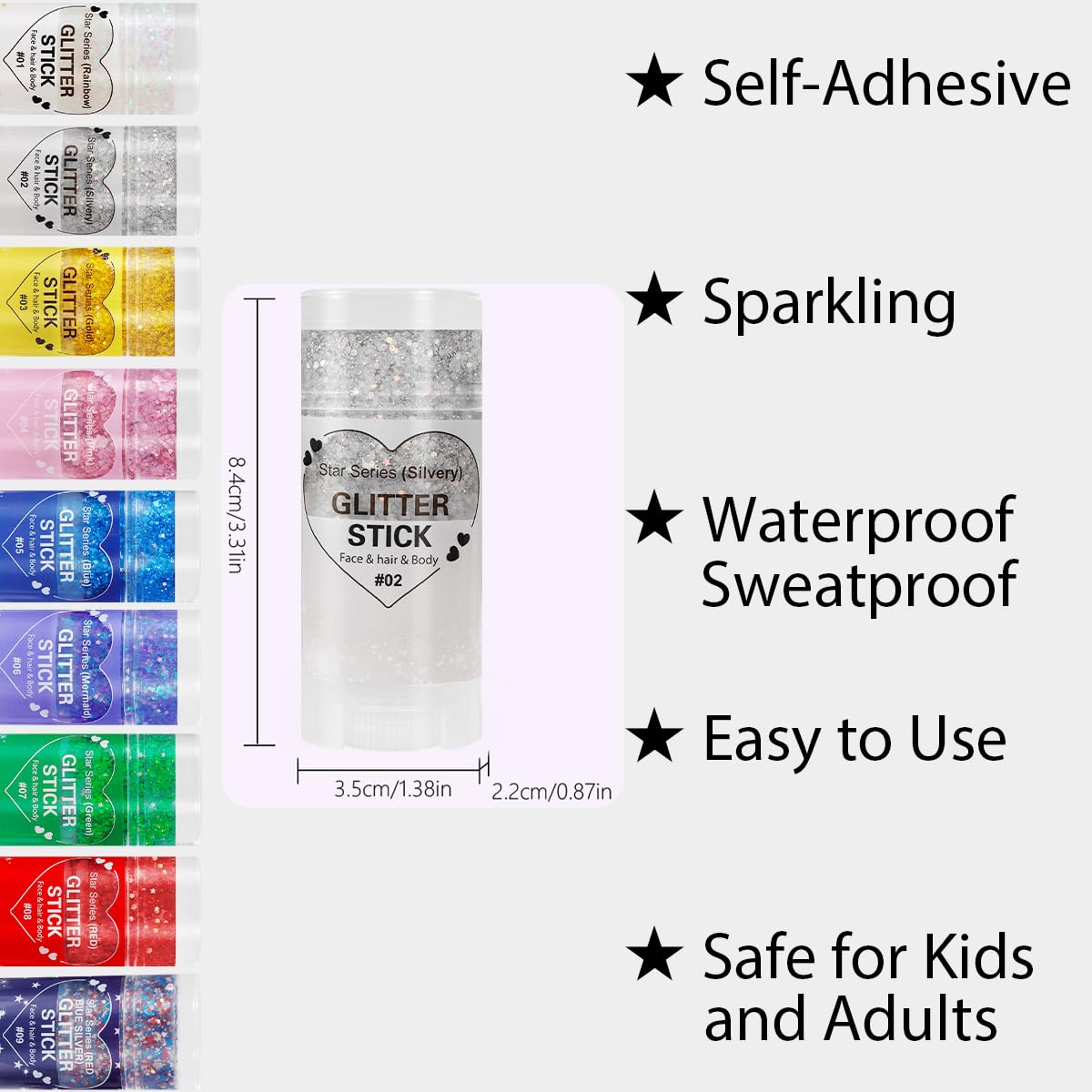 Mysense glitter texture close-up revealing chunky sequins and fine shimmer for vivid sparkle