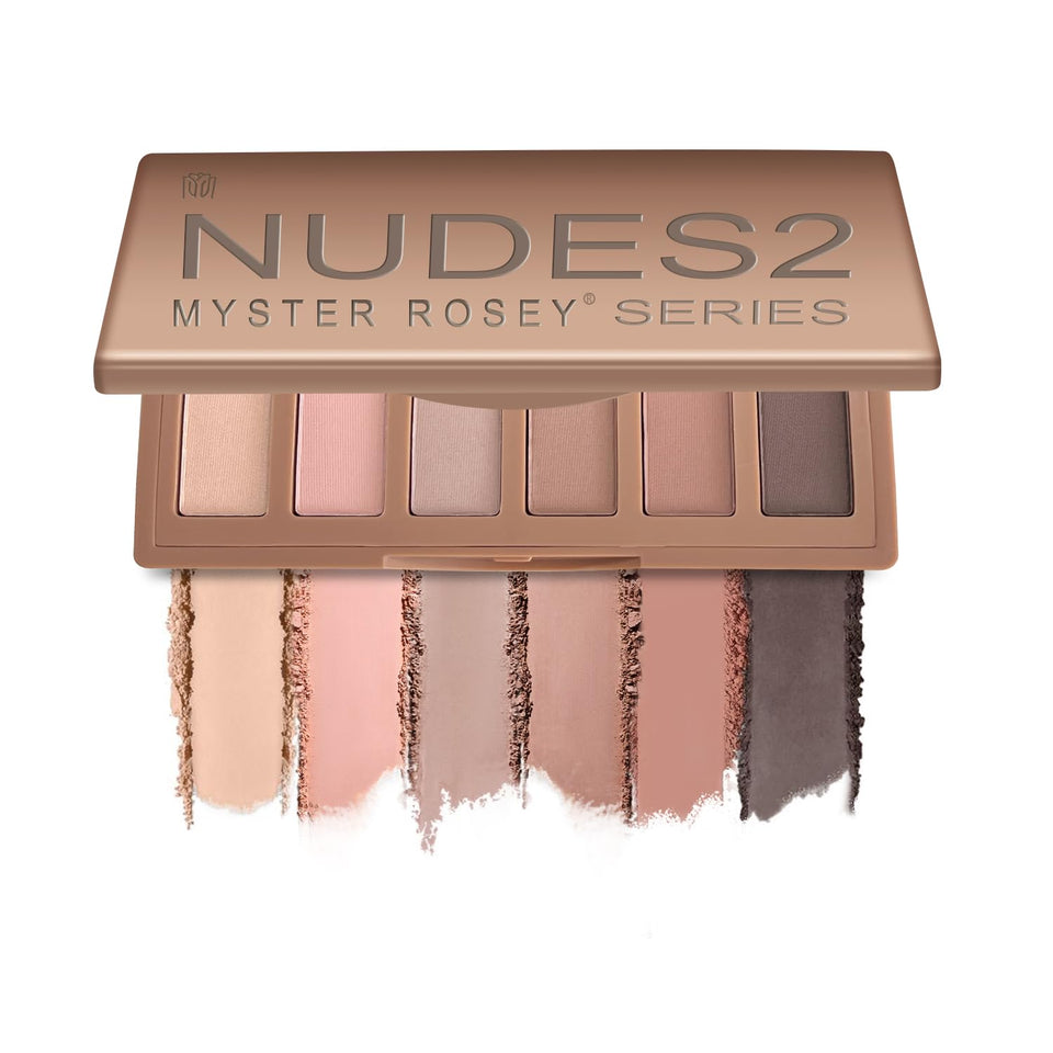 MYSTER ROSEY front packaging showing compact neutral palette and brand