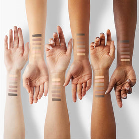 MYSTER ROSEY open palette top-down view displaying six nude shades clearly