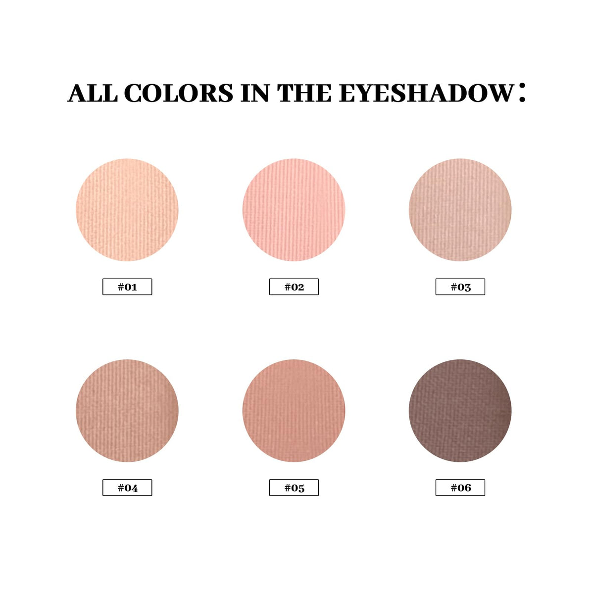 MYSTER ROSEY arm swatches of taupe and brown shades showing color payoff