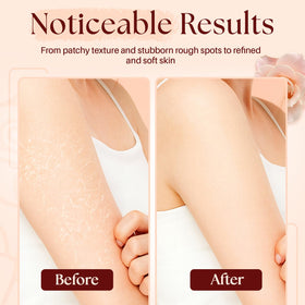MYSTÉRE BEAUTÉ scrub jar in styled bathroom conveying spa-like routine and self-care benefit