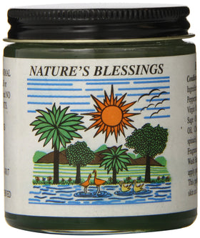 Mystic Essence front jar view showing compact 4 oz size and branding for easy storage