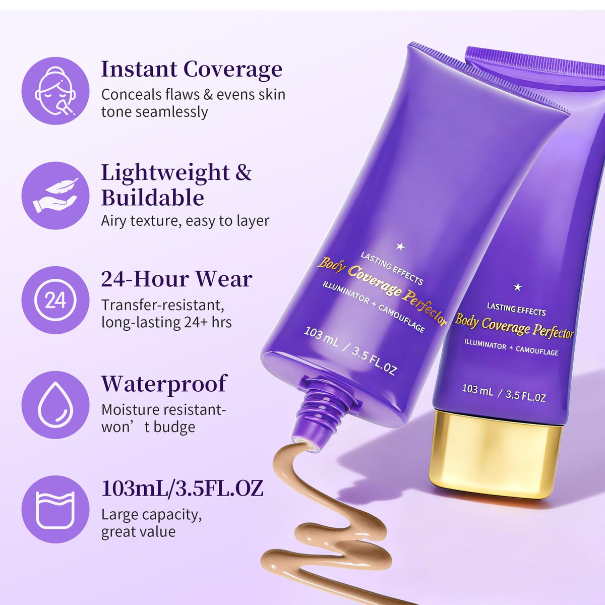 MyTend close-up cream texture demonstrating blendable, buildable coverage
