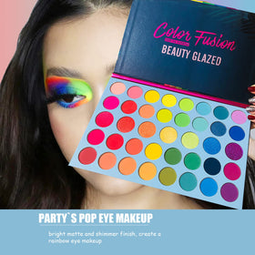 MYUANGO model eye look lifestyle shot highlighting vibrant long-lasting color payoff