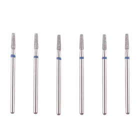 MZCMSL front view of six-piece tapered barrel drill bits in case, professional portability benefit
