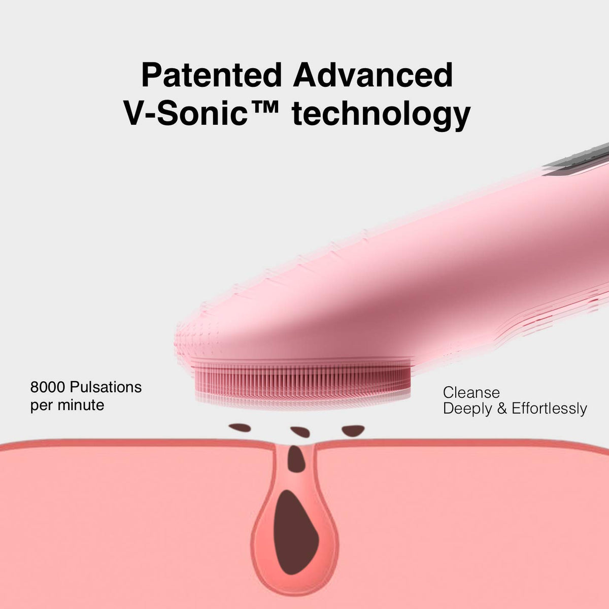 NågraCoola CLIE reverse ripple massage side demonstrating improved serum absorption benefit