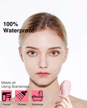 NågraCoola CLIE close-up of silicone bristles highlighting soft texture for sensitive skin
