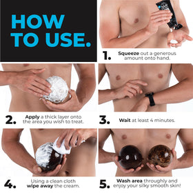 Nad's For Men close-up cream texture with aloe for soothing, non-irritating use