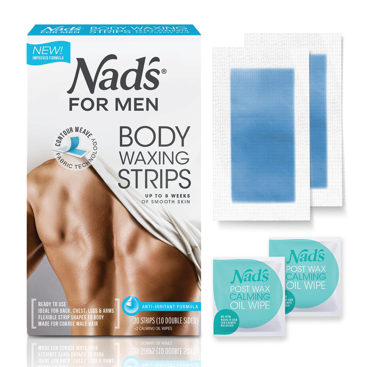 Nad's For Men front packaging showing kit contents and benefits