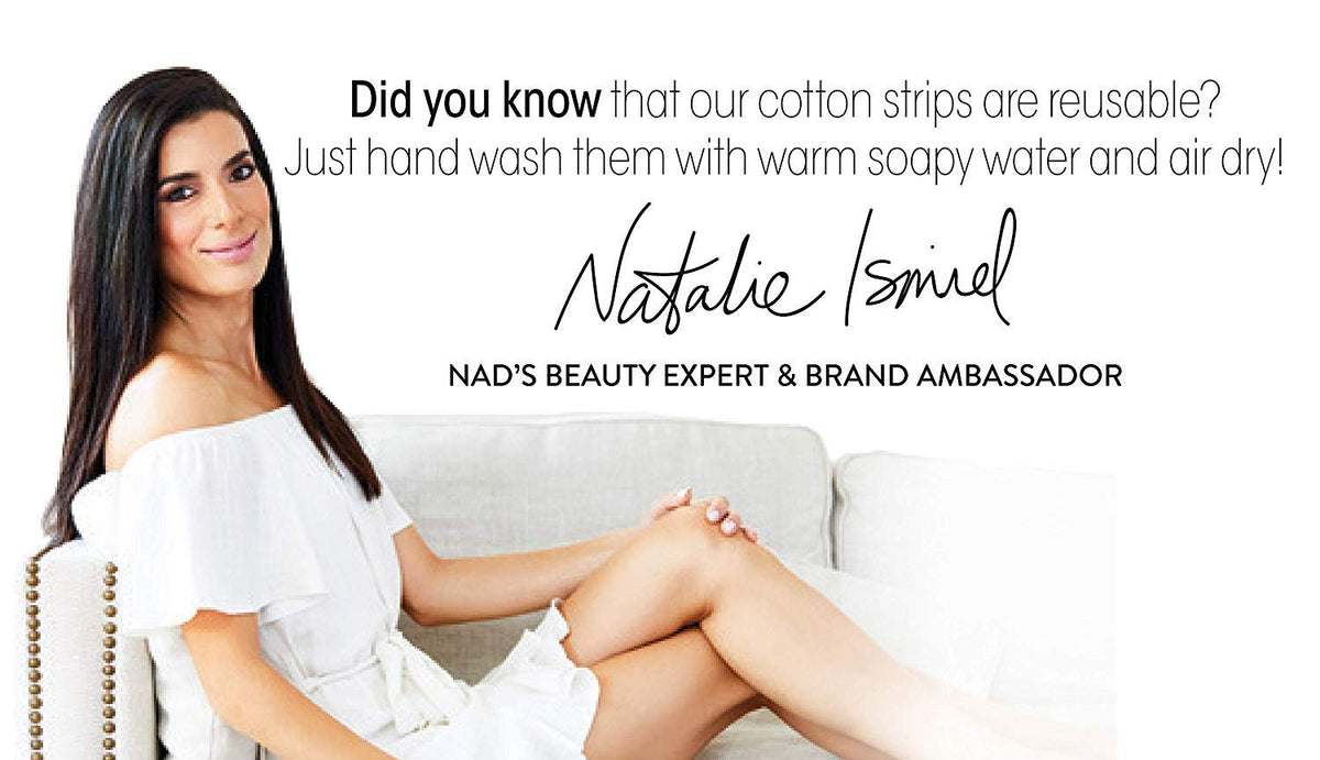 Nad's kit styled on a bathroom vanity for a natural grooming routine