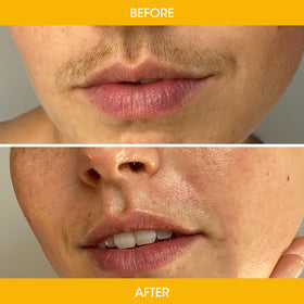 Nad's post-wax oil bottle shown to soothe skin and remove residue