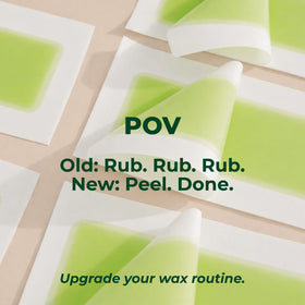 Nad's smooth post-wax skin close-up showing reduced redness