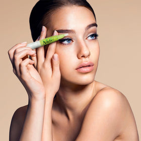 Nad's gel texture on skin demonstrating smooth, water-rinsable formula