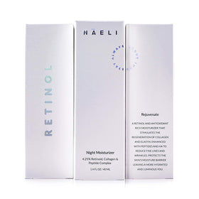 NAELI label close-up showing clean, cruelty-free and ingredient claims