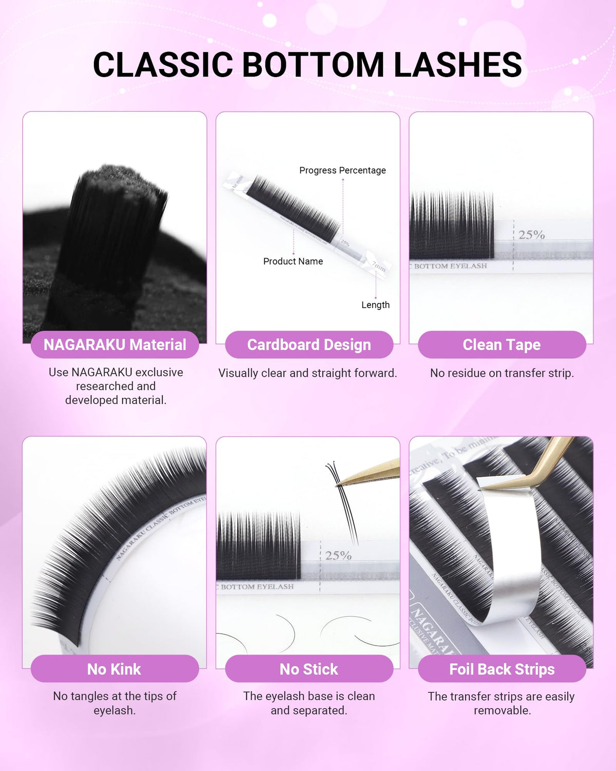 NAGARAKU lash application in salon demonstrating neat isolation and reliable placement for pros