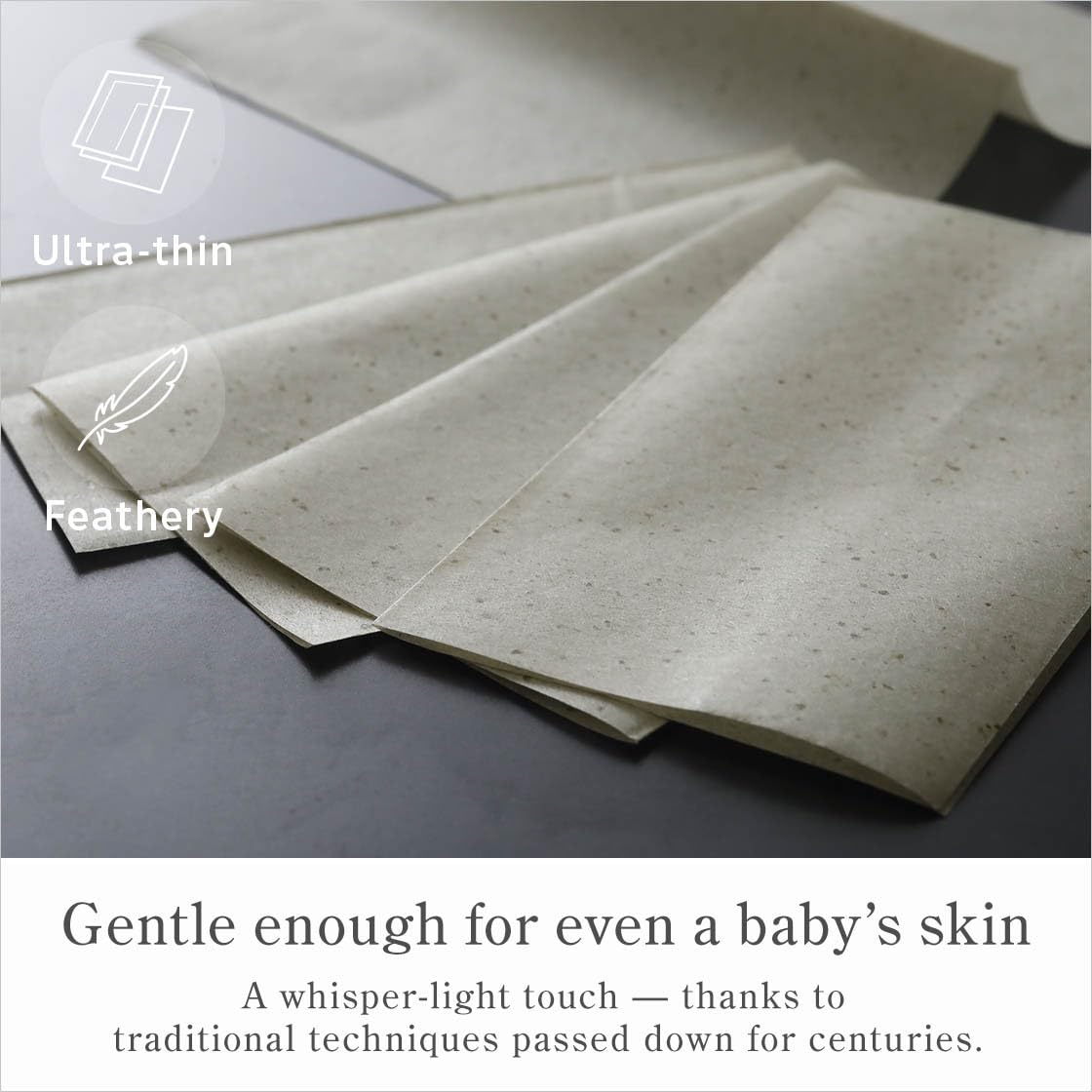 なごみ工房 blotting paper used on forehead removing shine discreetly