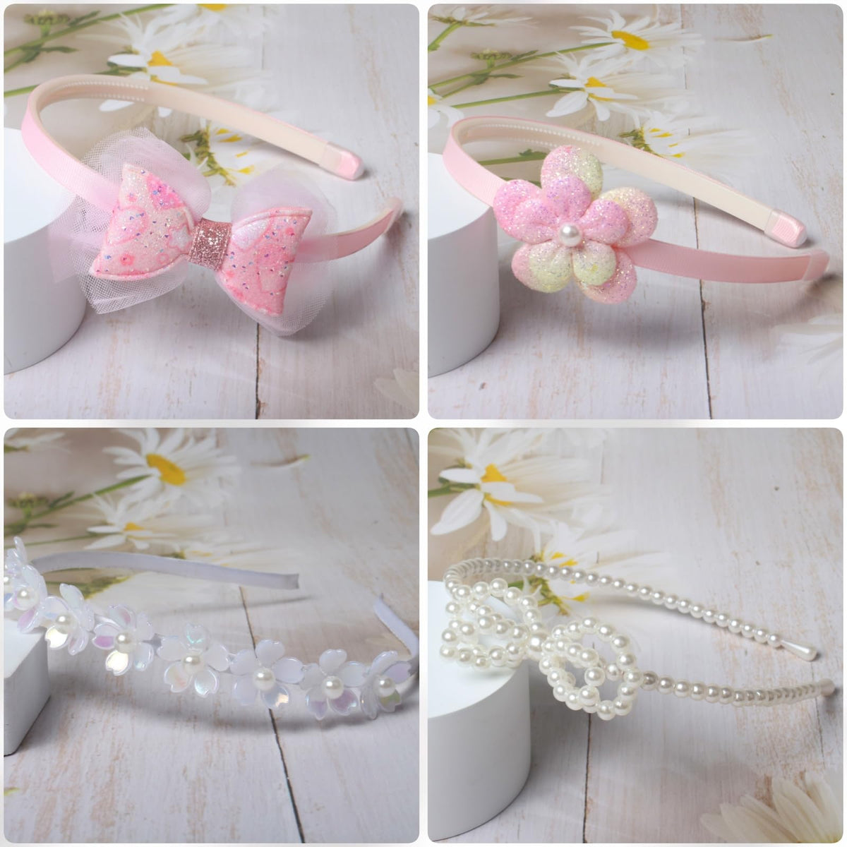 naibirdr bow and fabric flower top view displaying decorative styles