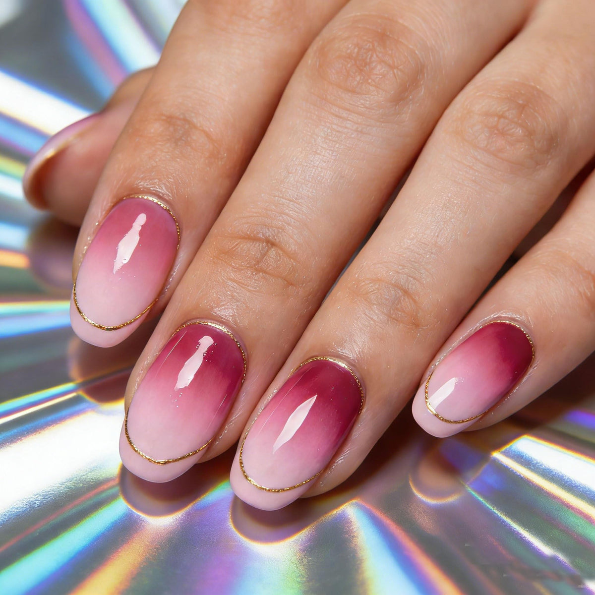 NAIL GIL in-salon application showing quick patting technique benefit