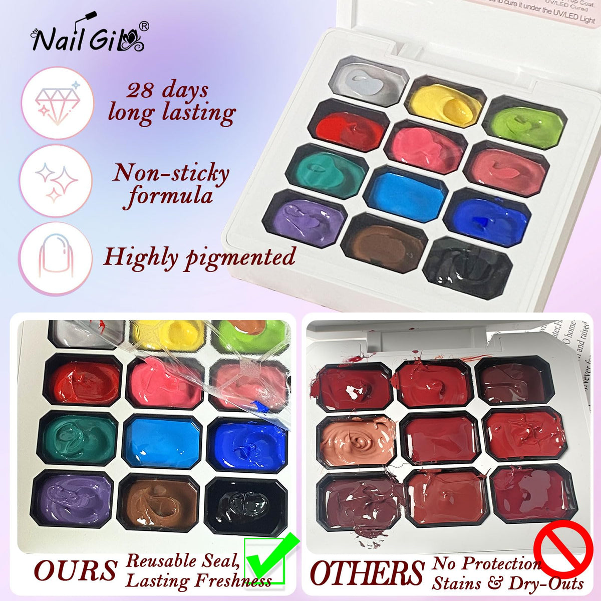 NAIL GIL kit beside currency to show compact size and portability