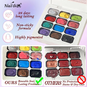 NAIL GIL kit beside currency to show compact size and portability